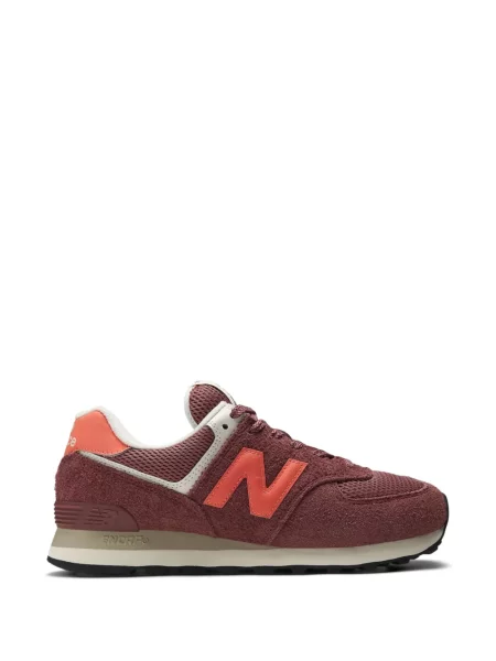 Маратонки New Balance 574 с автограф червено