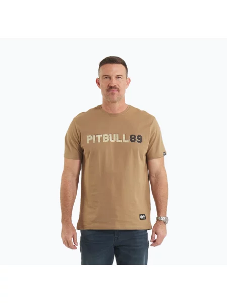 Питбул Куче 89 койот тениска кафява