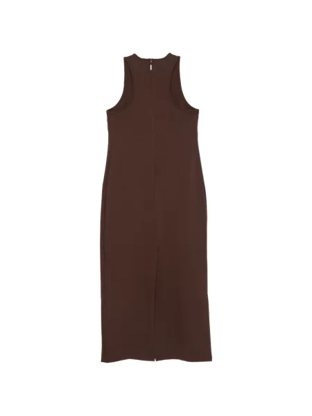 Rochie midi Tibi fără mâneci maro
