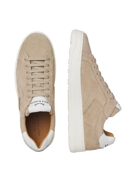 Sneakersy Voile Blanche skórzane beżowe
