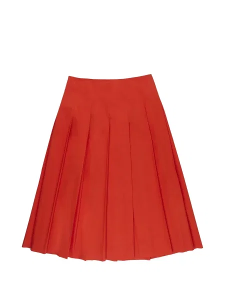 Fusta plisata Incotex plisată portocaliu
