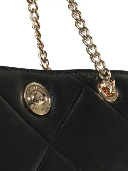 Matlasat geantă shopper Twinset din piele negru