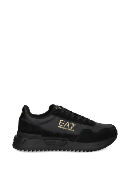 Sneakerși Ea7 Emporio Armani cu autograf negru
