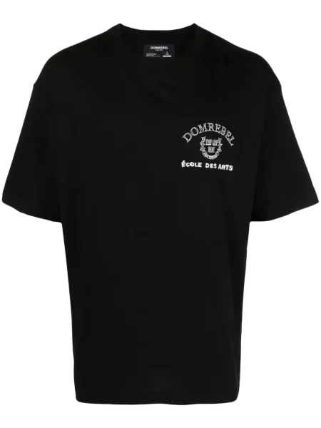 Tricou Domrebel cu imagine negru