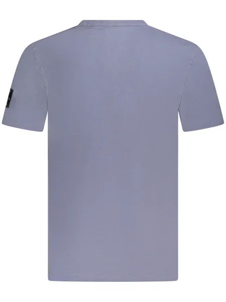 Tricou Calvin Klein Jeans scurt albastru