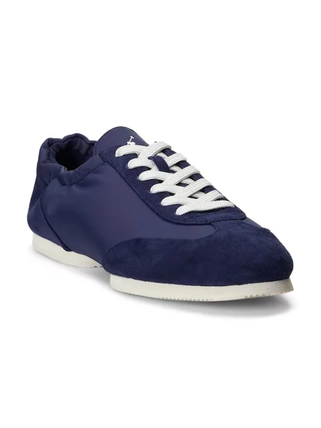 Polo Ralph Lauren sneakersy skórzane Swn Ballerina granatowe