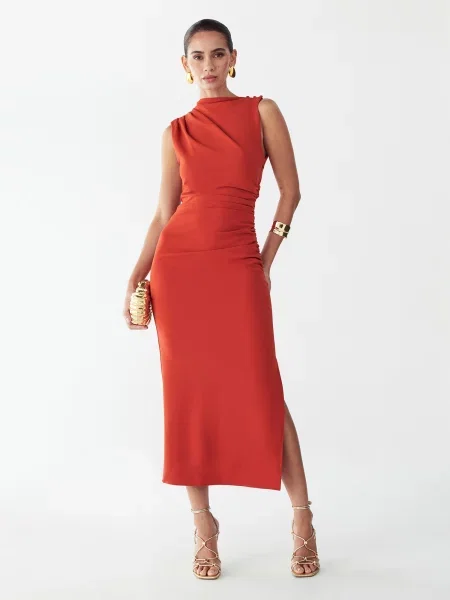 BWLDR Rochie Rory homar portocaliu
