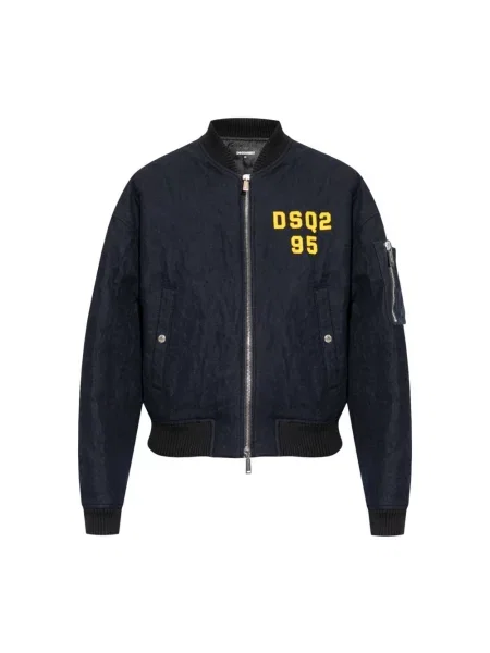 Kurtka bomber Dsquared2 niebieski