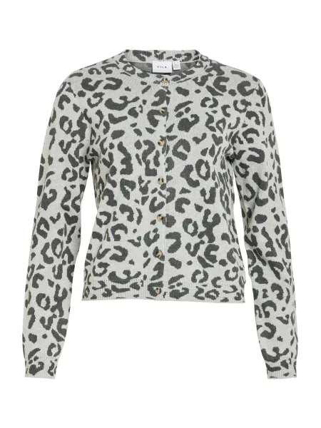 VILA Kardigan VIMAYAS svijetlosiva / tamo siva