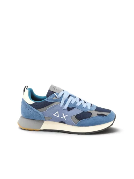 Sneakersy Sun68 skórzane niebieskie
