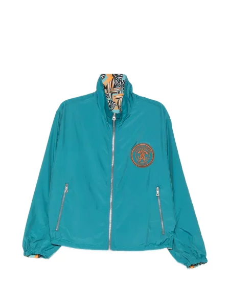 Reversibil geacă bomber Roberto Cavalli albastru