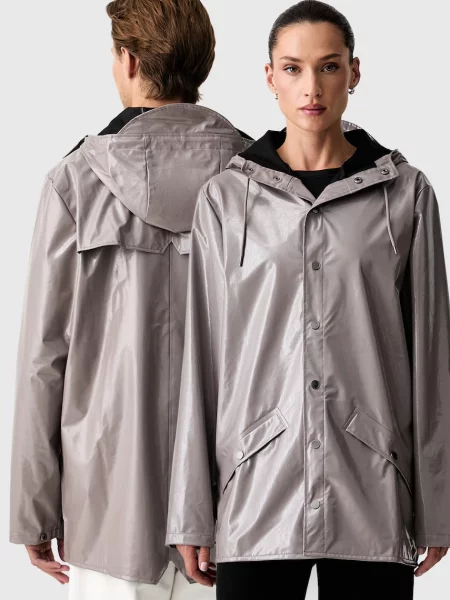 Rains jachetă lungă Jacket W3 maro