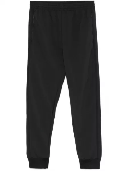 Tricou Adidas cu dungi cu broderie din velur albastru