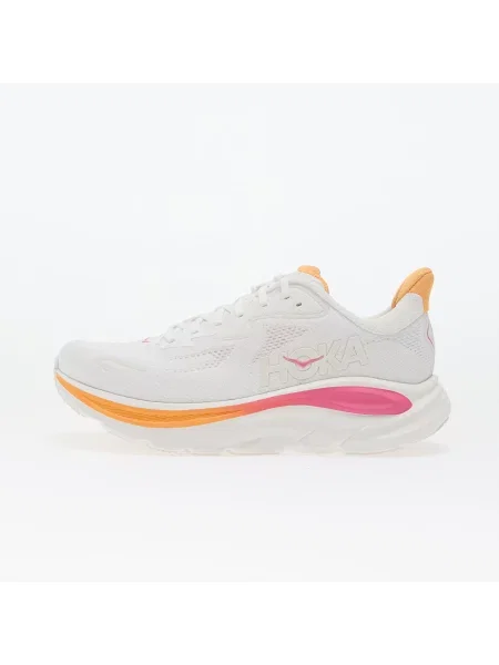 Кросівки для бігу HOKA Clifton 10 white/electric rose білі