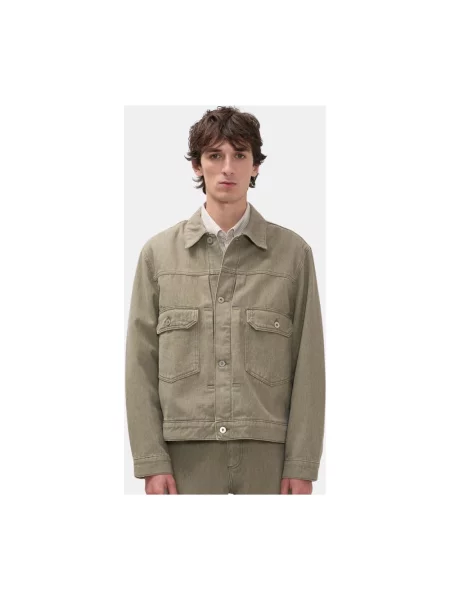 Kurtka jeansowa Norse Projects zielona