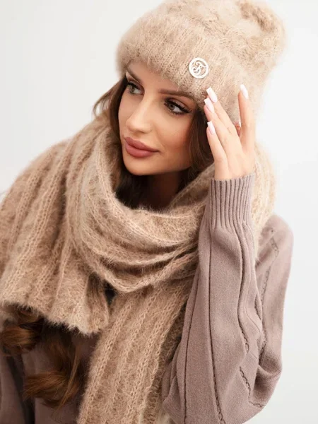 Fular Kesi cu nervuri maro