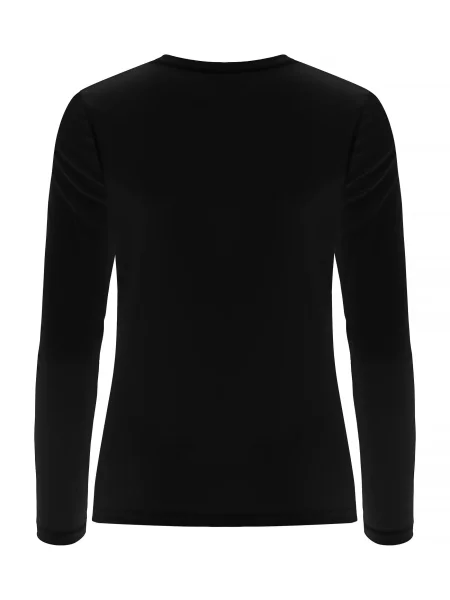 Clique Basic Active-T L/S koszulka z długim rękawem spun dyed – czarna