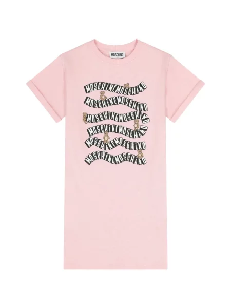 Sukienka dziecięca Moschino różowa