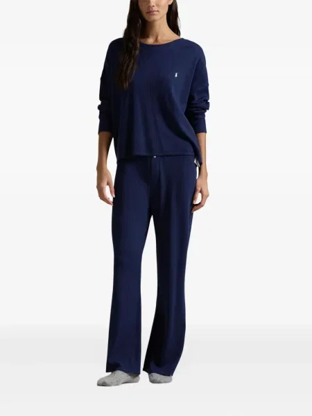 Briaunotas pusiau užtrauktukas zomšinės bokseriai Polo Ralph Lauren balta