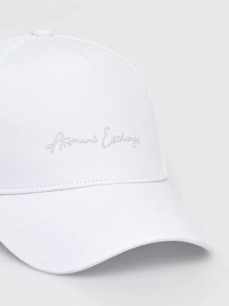 Бейсболка Armani Exchange з аплікацією білий