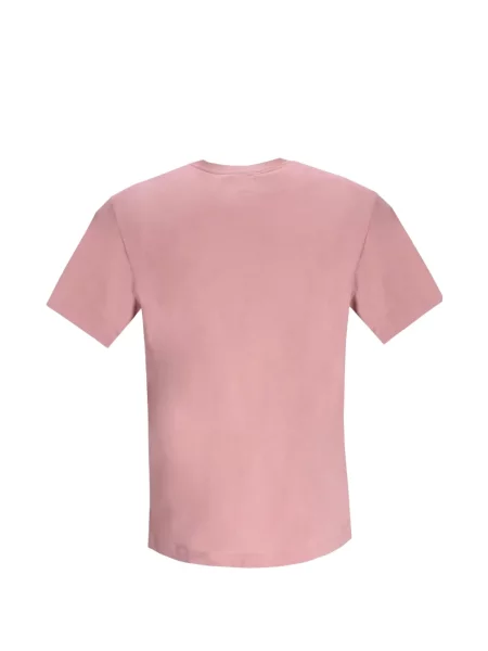 Tricou Emporio Armani cu imagine din jerseu roz