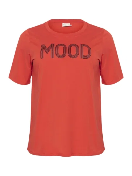 KAFFE CURVE Tricou roși aprins / intens roșu