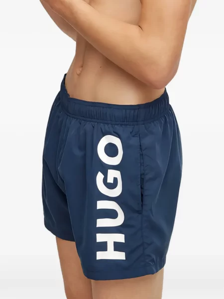 Slip de baie Hugo cu imagine albastru