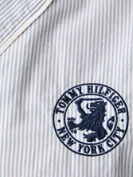 Tommy Hilfiger пижама тип риза дамска от синьо