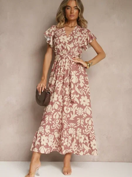 Rochie Niloreia închis bej