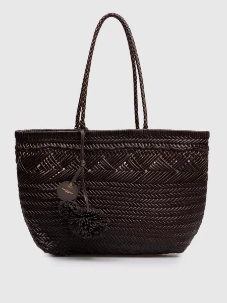 Шкіряна сумка-тоут Paloma Gianni Chiarini коричнева