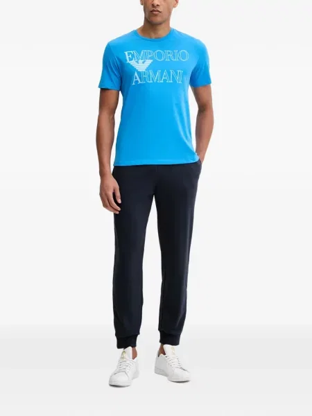 Μπλούζα Emporio Armani με σχέδιο μπλε
