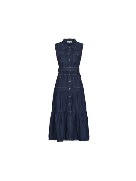 Obleka denim obleka Morgan modra