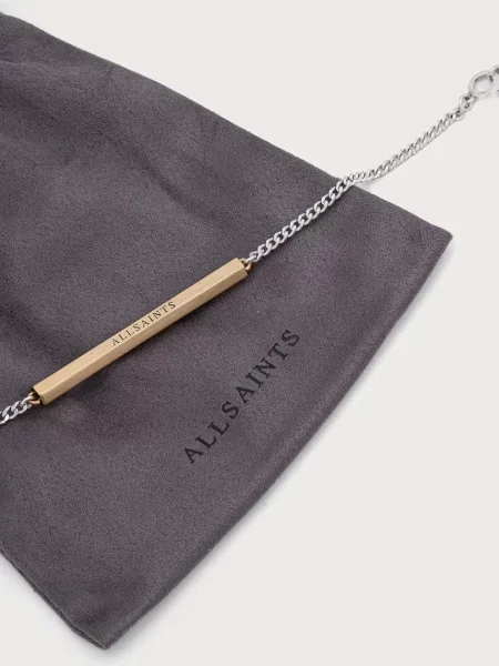 AllSaints браслет металевий