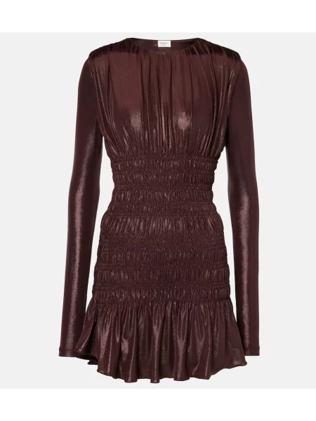 Jersey obleka Saint Laurent bordo