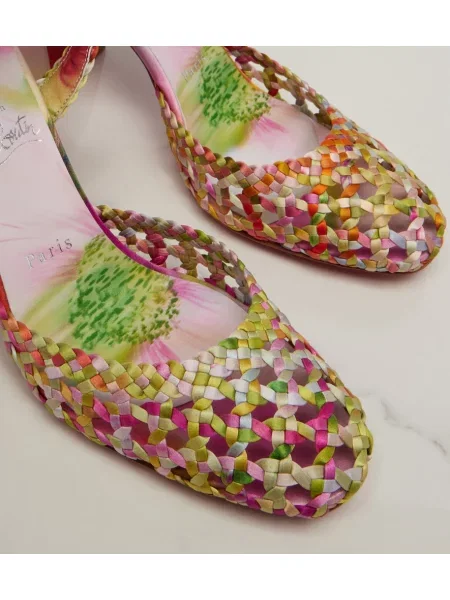 Pantofi cu toc Christian Louboutin din satin