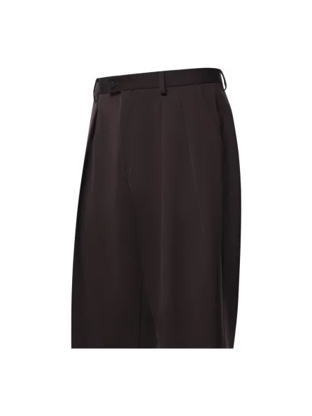 Spodnie Dolce And Gabbana wełniane brązowe