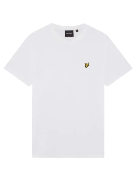 Jacquard majica Lyle And Scott bijela