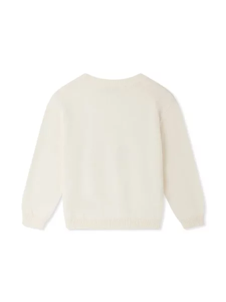 Sweter dziecięcy Bonpoint biały
