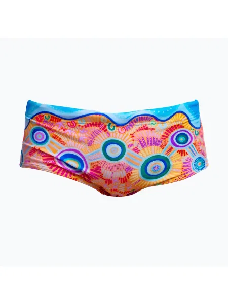 Gyerek úszó boxeralsó Funky Trunks Sidewinder Trunks kulin colour. Méret: 26 AUS