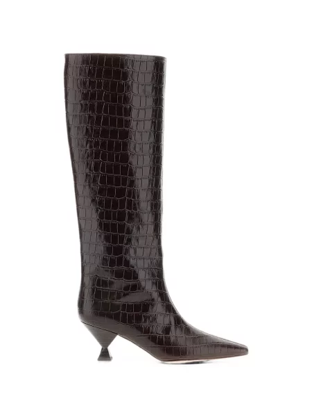 Botine Maria Luca din piele maro