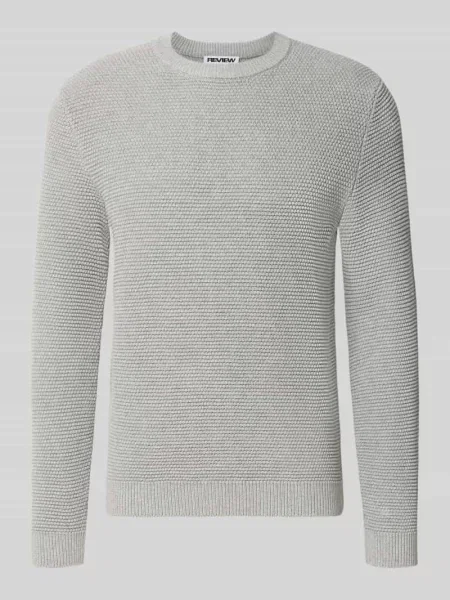 Sweter dzianinowy z czystej bawełny o kroju regular fit Review
