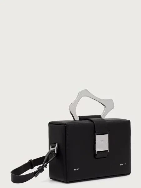 HELIOT EMIL crossbody kabelka dámska kožená čierna