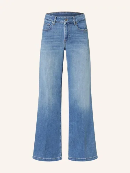 Szerokie proste jeansy Liu Jo niebieskie