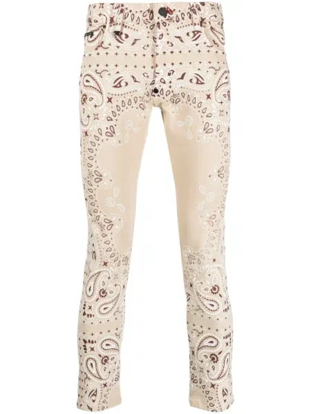 Pantaloni Philipp Plein cu imagine cu model paisley