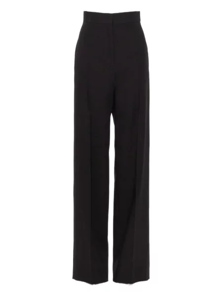 Pantaloni Valentino Garavani de lână negru