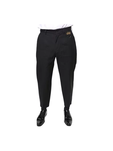 Spodnie Dolce And Gabbana z logo czarne