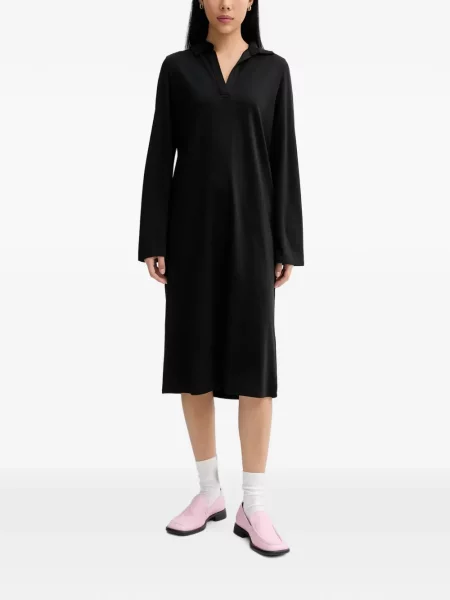 Gulerat lung rochie midi Marc O'polo negru