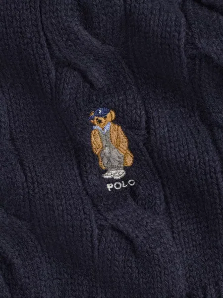 Chiloți Polo Ralph Lauren din țesătură twill cu autograf cu glugă albastru