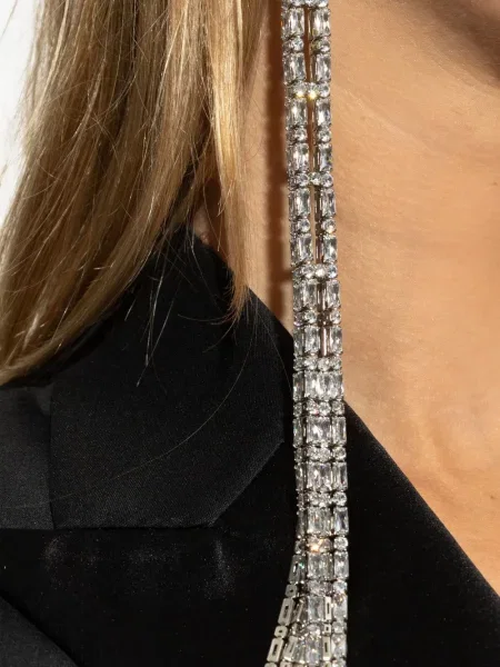 Cercei Dsquared2 cu franjuri gri