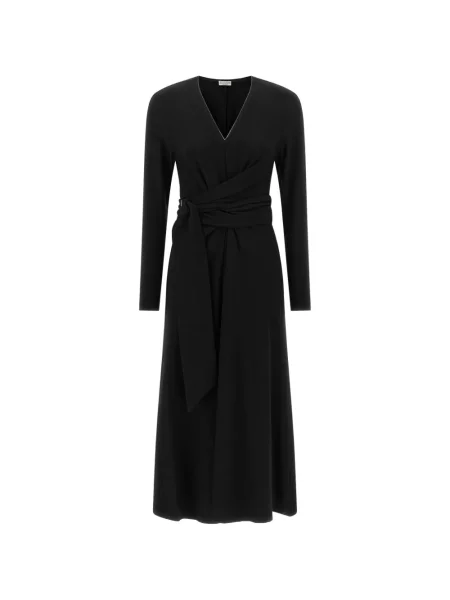 Rochie midi Brunello Cucinelli plic negru